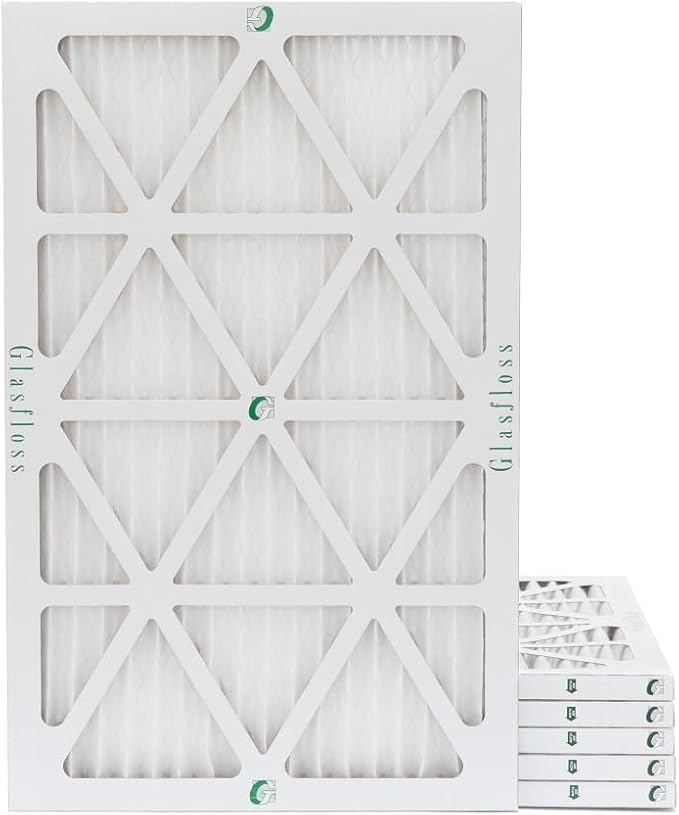 Glasfloss 16x25x1 MERV 10 Pleated Air Filters By Glasfloss. Box of 6. Actual by Glasfloss
