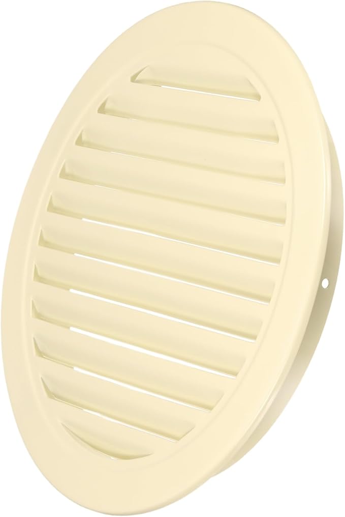 PATIKIL 11" Round Air Vent, Louver Grille Cover Aluminum Alloy Soffit Vent HVAC by PATIKIL