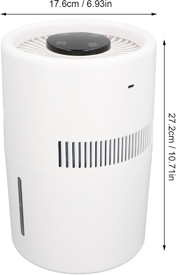 2 in 1 Air Purifier and Humidifier, 5W 4L Water Tank Quiet Humidifier, USB - Image 8