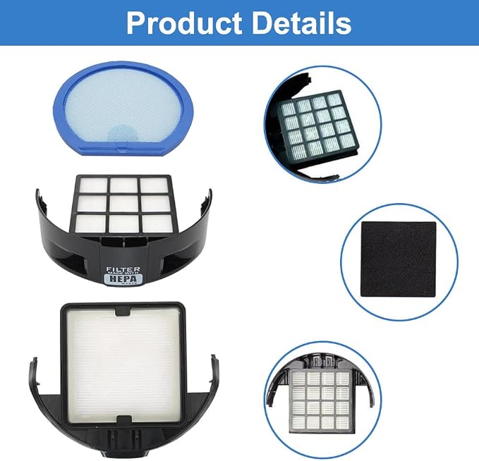 4 Pack Vacuum Filter Set Compatible - Image 5