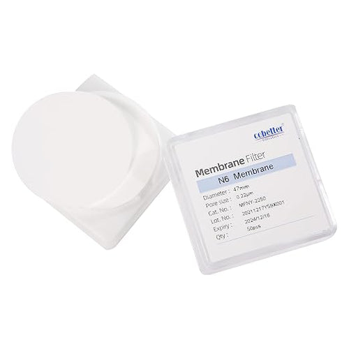 100 PCS Nylon Disc Membrane Filters 47mm 0.1µm Pore Size pH 5-12 by COBETTER