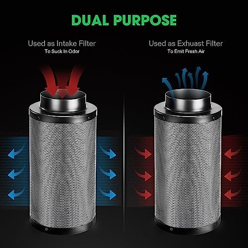 VIVOSUN AeroZesh T4 Inline Duct Fan and 4 Inch Air Carbon Filter Smelliness - Image 8