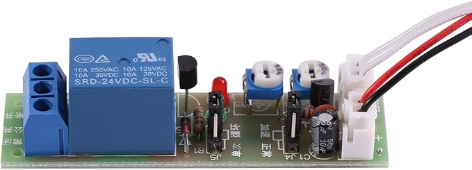 Adjustable Timer Relay Module, DC24V 0-15min, Cycle Delay On/Off Switch by Fdit