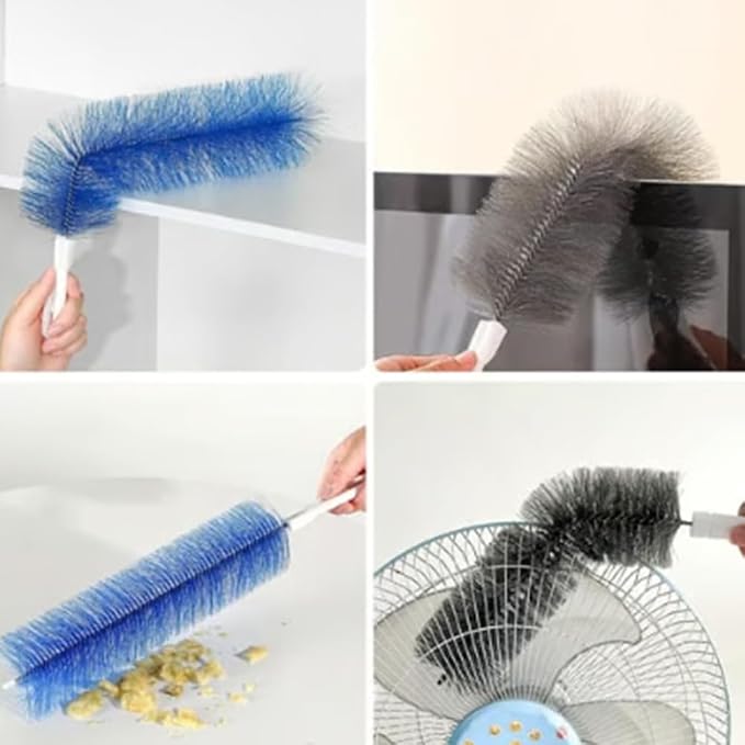 Bendable Microfiber Head Reusable Dust Remover Fan Cleaner Brush - Image 4