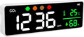 Wall Mount LED Screen Air Quality Monitor Detects CO2 Concentration Temperature by Walfront