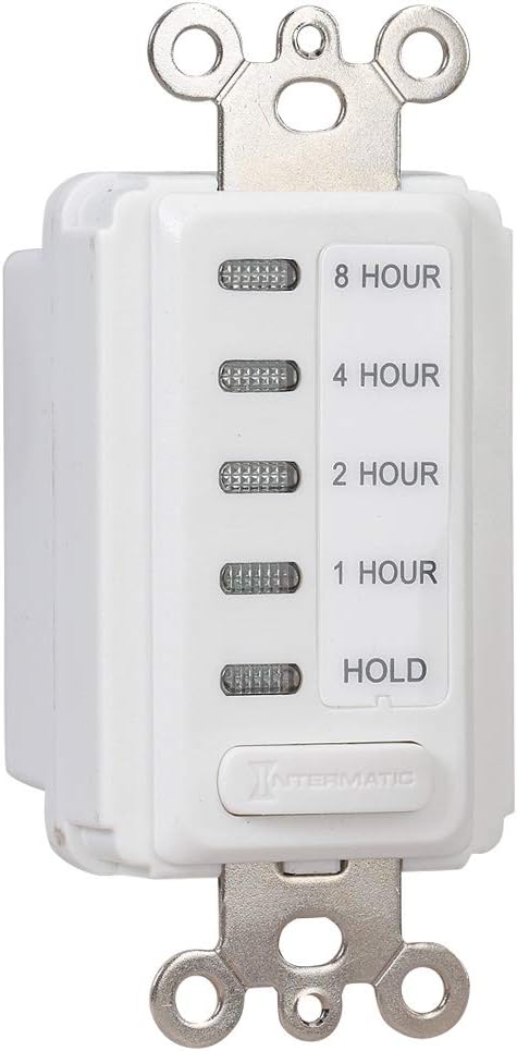 Intermatic EI220W 1/2/4/8 Hour SPST 1800-Watt In-Wall Countdown Timer - Image 3
