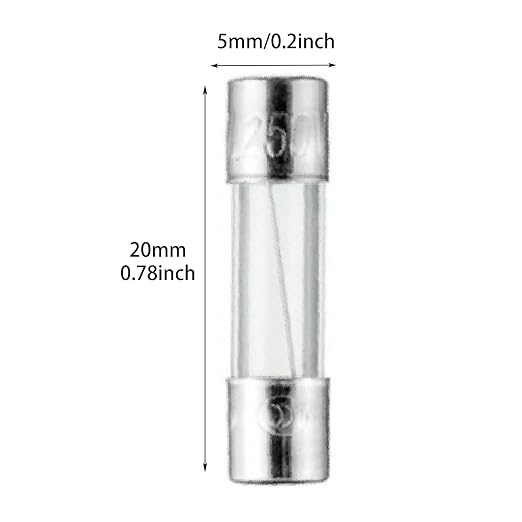 Fast-Blow Fuse F8AL250V 5x20mm Pack of 10 Glass Fuse 8A 8Amp 250V Glass Fuses - Image 2