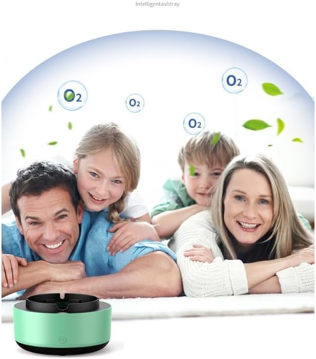 Indoor Smart Purified Smoke-free ashtray, 2 in 1 Air Purifier Multifunctional - Image 4