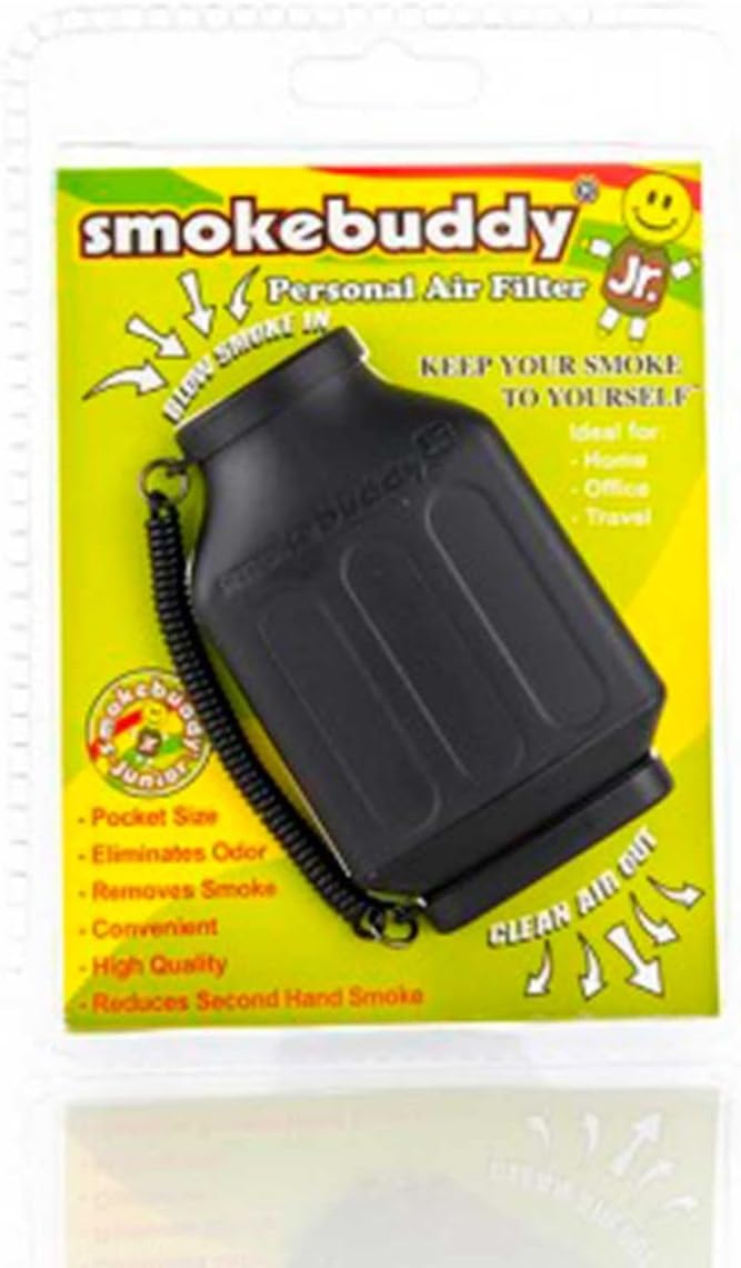 smokebuddy smokebuddy Jr Black Personal Air Filter - Image 2