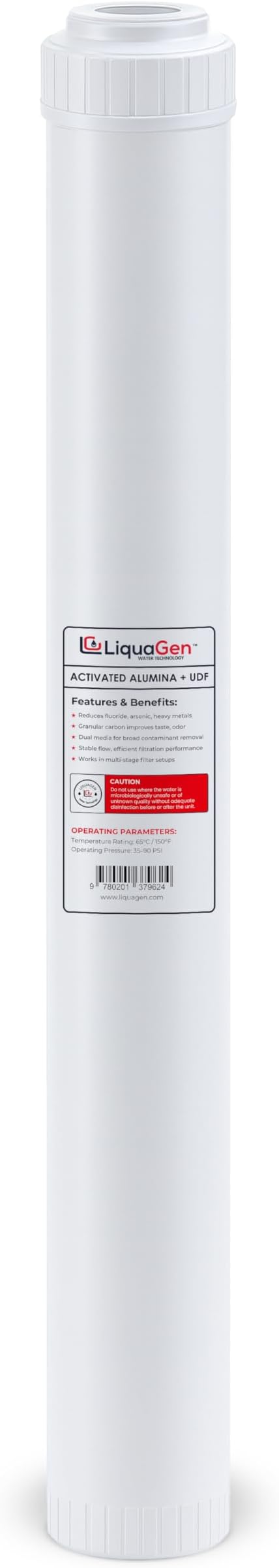 LiquaGen Activated Alumina & Coconut Carbon Water Filter Cartridge – Helps by LiquaGen