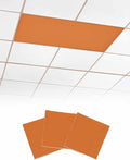 3 Pack Fluorescent Light Cover for Ceiling Lights, Pure Orange Decorative by Unknown