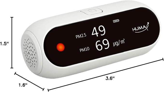 Huma-i, Advanced Portable Air Quality Monitor Indoor Outdoor Which Measures - Image 9