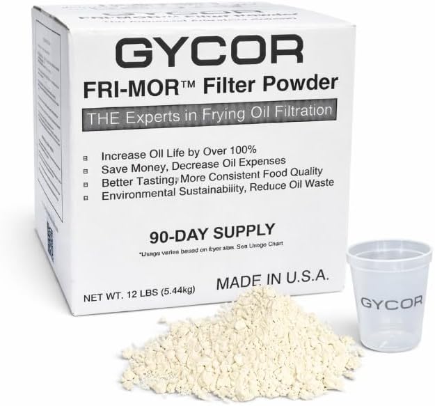 FRI-MOR™ Commercial Deep Fryer Oil Filter Powder – Oil Saver & Extender by Unknown