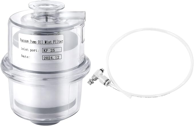 Vacuum Pump Oil Mist Filter, KF25 Quick Release Flange 95% Filtration, PC Clear - Image 9