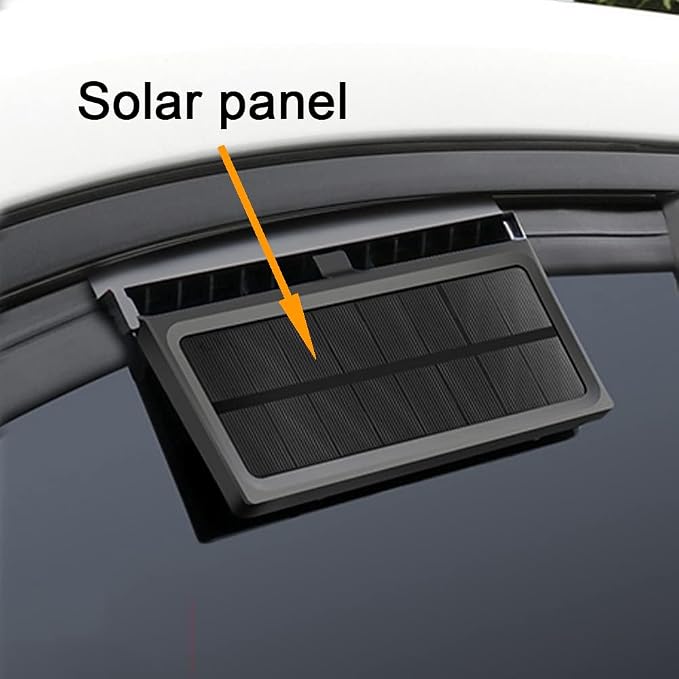 CYDZSW Car Solar Powered Window Exhaust Fan, Solar Power Air Vent Radiator - Image 3