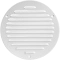 White Metal 6'' Inch Round Ventilation Grille by ECOPROVENT