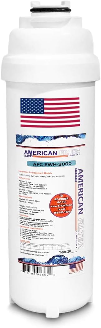 American Filter Company®, water filter, Model # AFC-EWH-3000, Compatible by American+Filter+Company