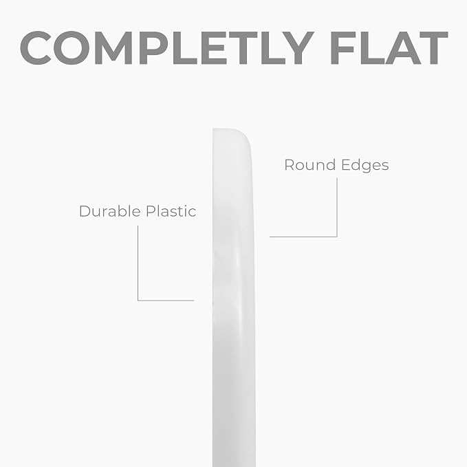 50-Pack 4" Round Air Vent Cover – White Plastic Soffit Air Vent Deflector - Image 4
