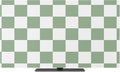 White Sage Green Buffalo Plaid Indoor TV Cover, Elastic TV Screen Protector by Unknown
