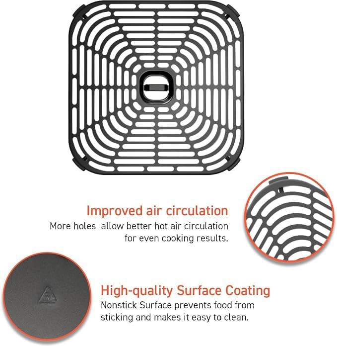 Cosori Turboblaze 6Qt Air Fryer Original Crisper Tray, Replacement Accessories - Image 3