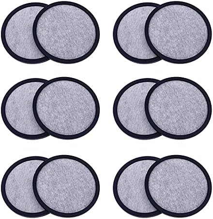 12-Pack Replacement Charcoal Water Filter Discs by BRENSTEN