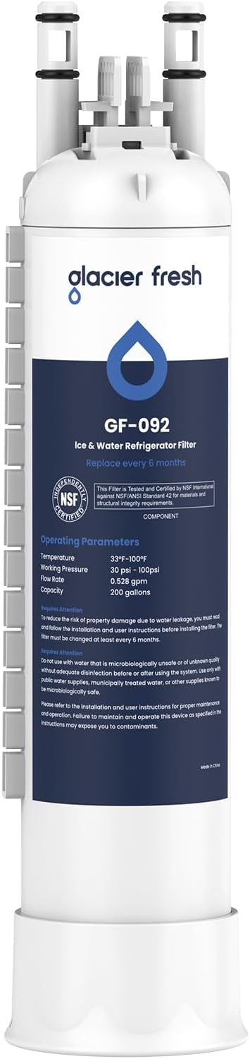 GLACIER FRESH FPPWFU01 Water Filter Replacement by GLACIERFRESH