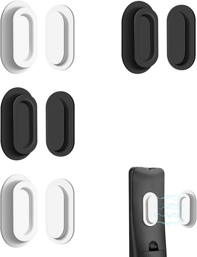 4 Pack Strong Magnetic Remote Control Holder, Self-Adhesive Silicone Remote by Unknown