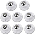 Self Adhesive Caster Wheels for Furniture, Storage Box, Trash Can, PC Stainless by Deear