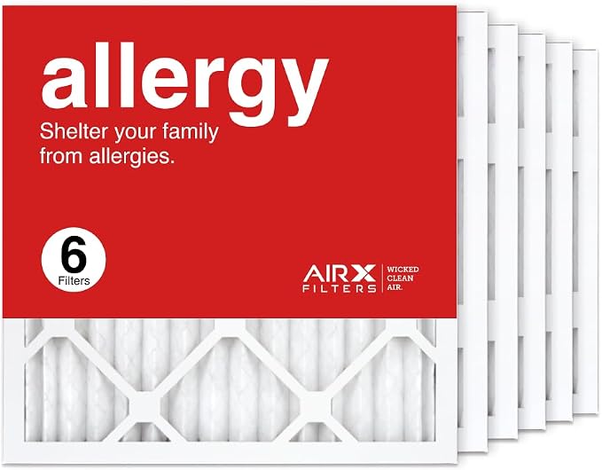 AIRx ALLERGY Premium Air Filter MERV 11 6 Pack AC Air Conditioner Furnace by AIRXFILTERSWICKEDCLEANAIR