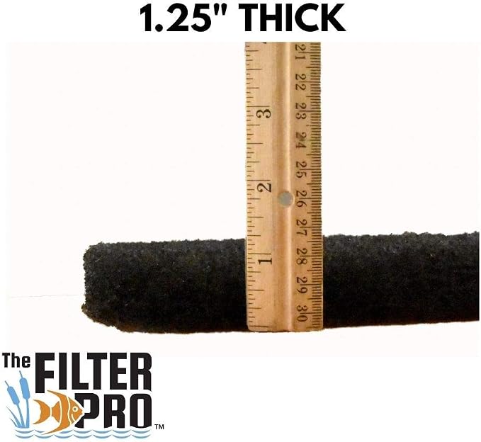 Black Coarse Filter Media, 1.25" Thick, 4 Pack, Ponds or Water Gardens - Image 4