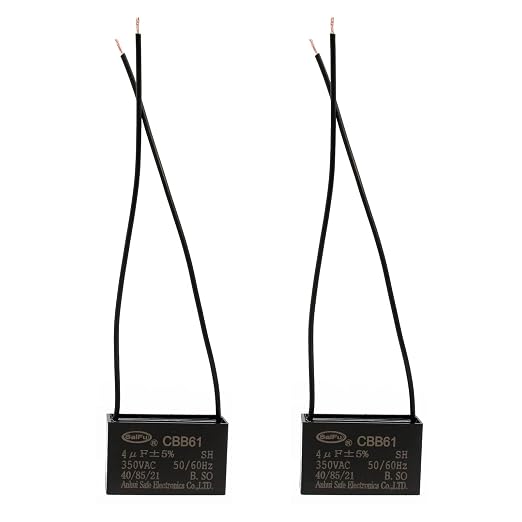 CBB61 Capacitor 4uf 350V AC Ceiling Fan 2 Wire 50/60Hz by AKZYTUE