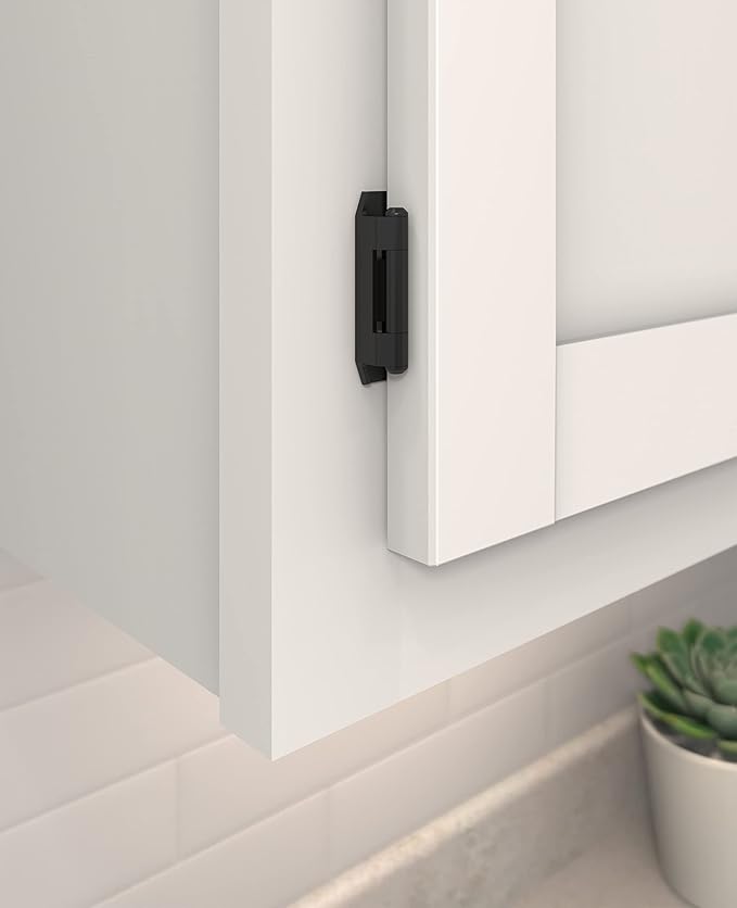 Amerock BPR8700FB | Cabinet Hinge | 3/8 inch Inset Double Demountable | Matte - Image 2