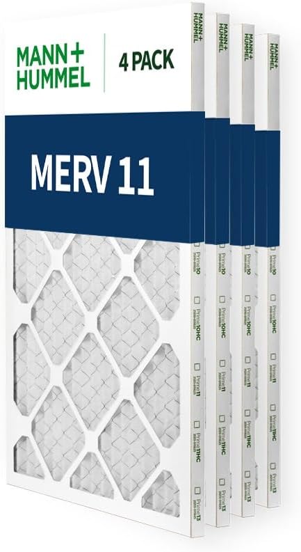 Mann+Hummel 13x20x1 MERV 11 Pleated HVAC AC Furnace Air Filters. Quantity 4. - Image 4