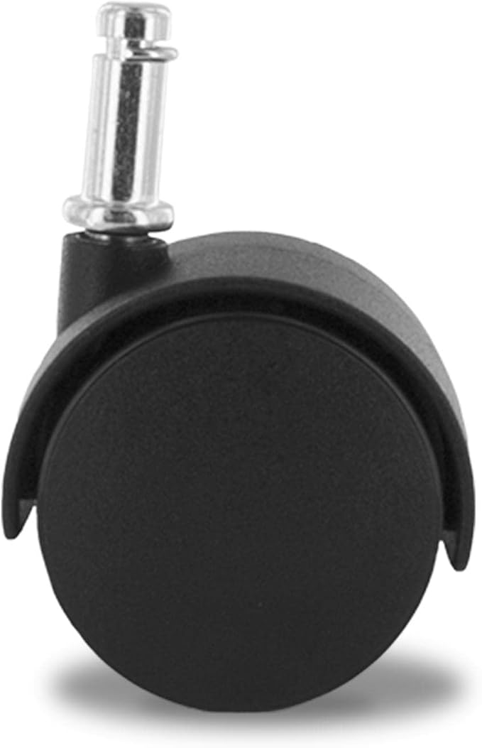2" Wheel Diameter | Black Nylon Swivel Hooded Samson Twin Wheel Caster | 3/8" x - Image 3