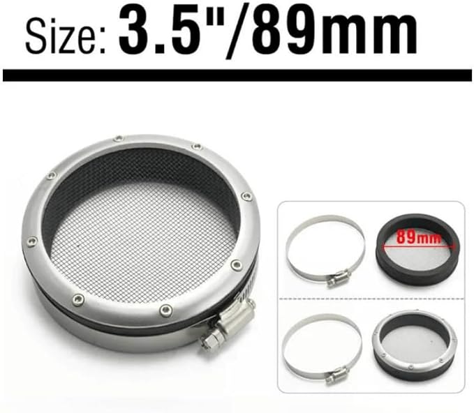 3.5" 304 stainless steel Turbo Inlet Grill Protector Guard Turbocharge Screen - Image 4