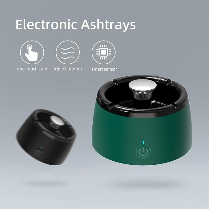 Smokeless Ashtrays for Cigarettes Indoor, Smokeless Ash tray for Home, smoke - Image 6