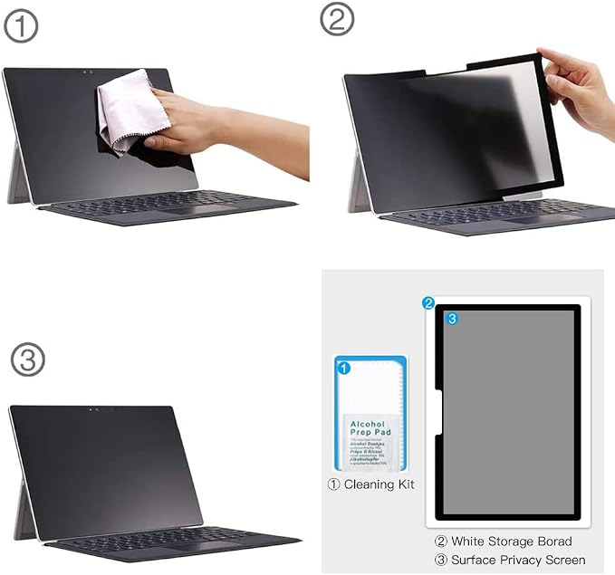 for Microsoft Surface Laptop 5/4/3 th Gen 15 inch Privacy Screen Protector - Image 8