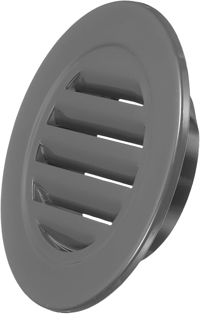 PATIKIL 4.6" Round Air Vent, Louver Grille Cover Aluminum Alloy Soffit Vent by PATIKIL