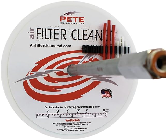 Air Filter Cleaner XL Extra Large Tool kit by Pete Industries. Cleans 6-14" - Image 8