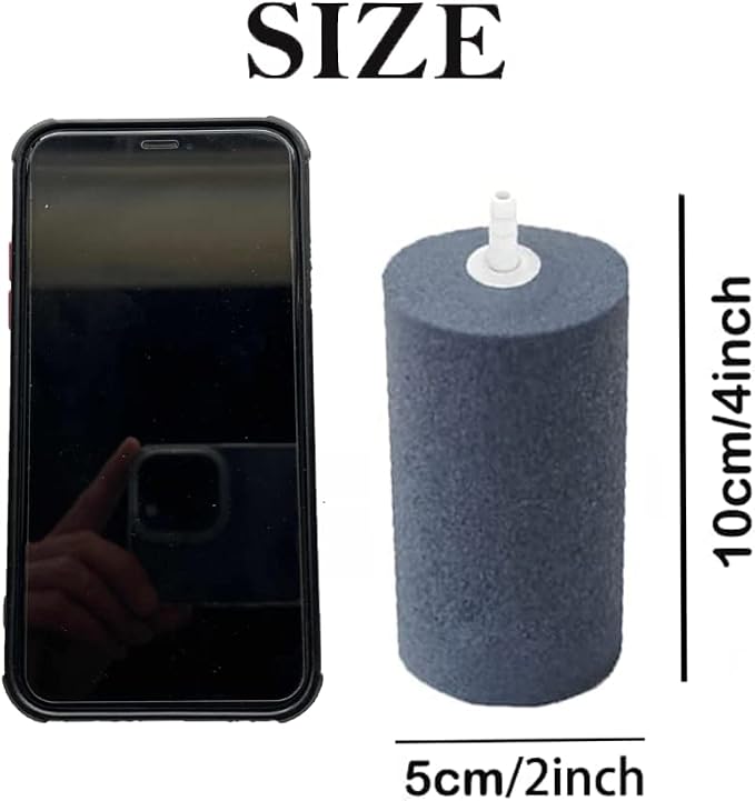 Large Air Stone, Air Stone Hydroponics, 4 x 2 Inch Large Air Stone Cylinder - Image 2