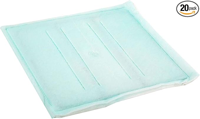 Hiton Paint Spray Booth Tacky Intake Filter Pad 20" x 25", Series 55 by HITON