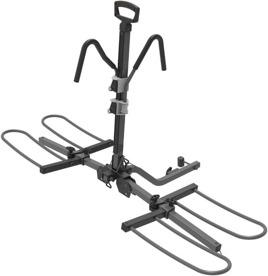 HYPERAX Volt 2_1.25" -E Bike Hitch Mounted Platform Style 2 Bikes Carrier for Car, SUV, Trucks, Sedan, Tilting e-Bike Rack for Hitch Fits Up to 2 X 70 lbs Bike with Up to 5" TIRE - NO RV USE!