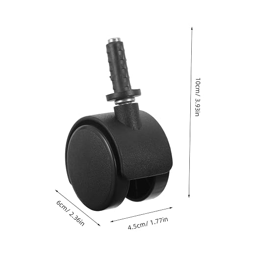 Mikinona 4pcs Mini Caster Wheels - Image 9