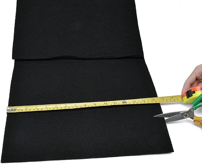 Cut-to-Fit Activated Carbon Filter Sheet Charcoal Air Vent Filters Pad Black - Image 3