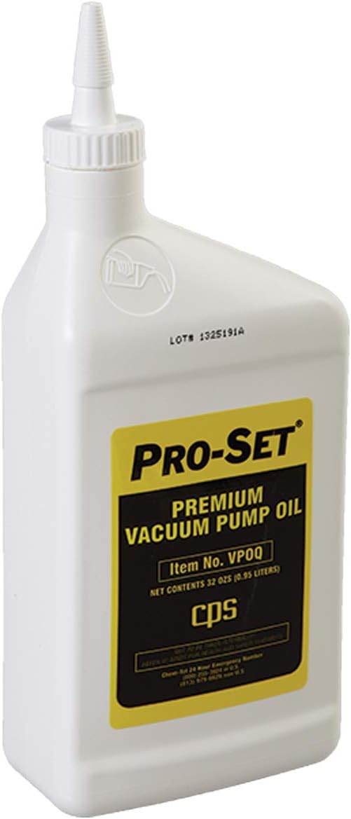 CPS VPOQ Pro-Set Premium Vacuum Pump Oil, 1 Quart by CPS