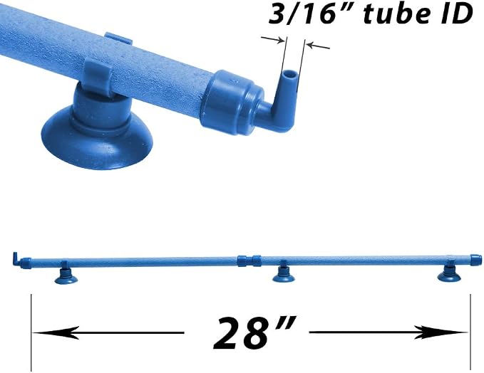 Quickun Aquarium Air Stone Bubble Wall Tube Oxygen Diffuser Bar Decor Accessory - Image 2