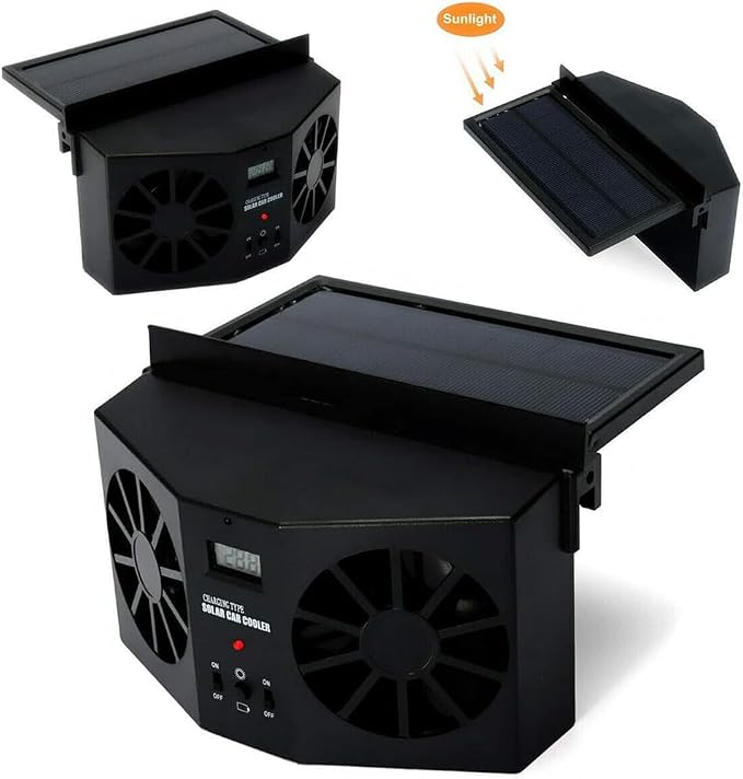 MACHSWON Solar Car Fan, Car Window Fan, Solar Powered Car Exhaust Fan, Car - Image 6