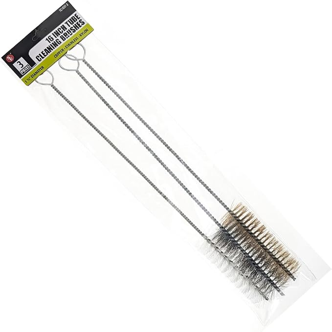 3 Piece Set of 16-Inch Tube Cleaning Brushes Copper, Nylon - Image 5