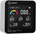 Air Quality Monitor Indoor – CO2 Detector, VOC Meter and AQI Tester Tracks TVOC by Coiliiot