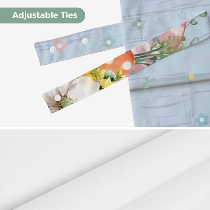 Spring Easter Tie Up Valance Curtains - Image 7